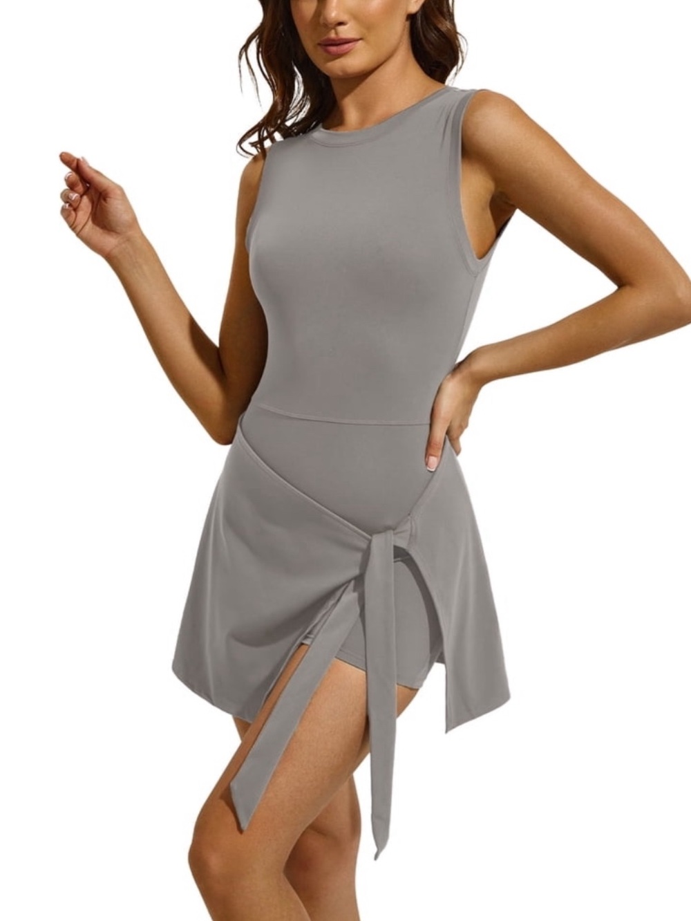 Grey Tennis Romper